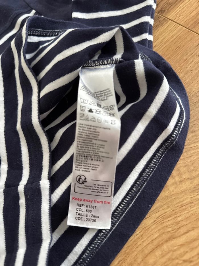 Marinière T-shirt 2 ans - photo numéro 4