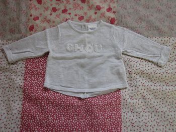 Pull gris clair 3 mois