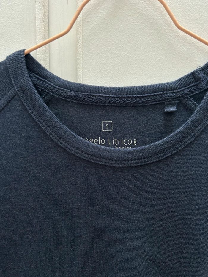 T-shirt à manches longues en coton taille s  bleu marine - c&a - photo numéro 2