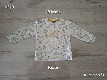 🌷N°10🌷T-shirt Longues Manches - Kiabi - 18 Mois🌷