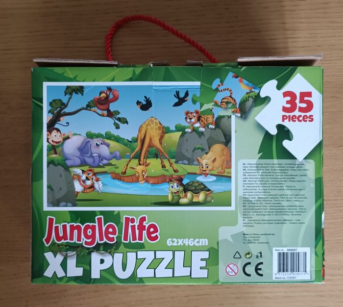 Xl Puzzle de sol "La vie dans la jungle" 35 pièces 3 ans + - photo numéro 3