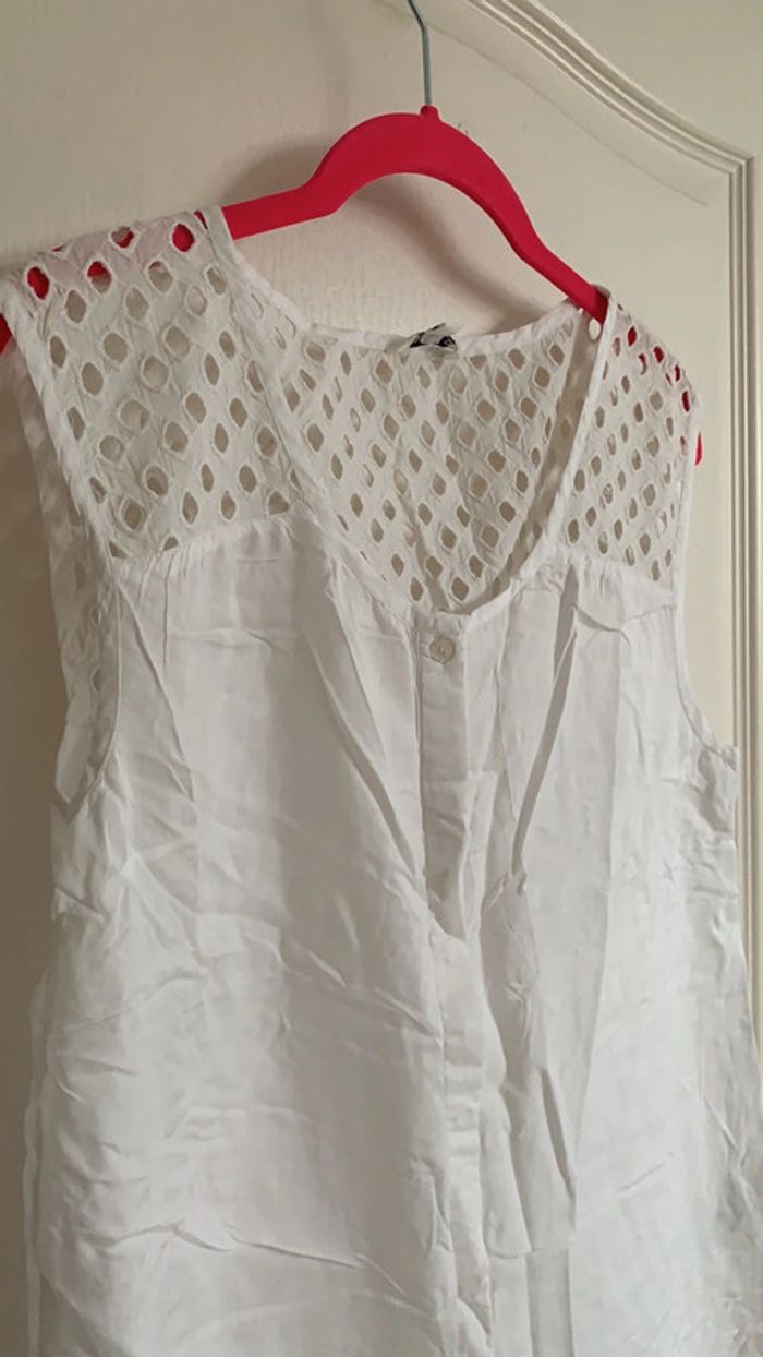 Chemisier blanc taille 38 - photo numéro 2