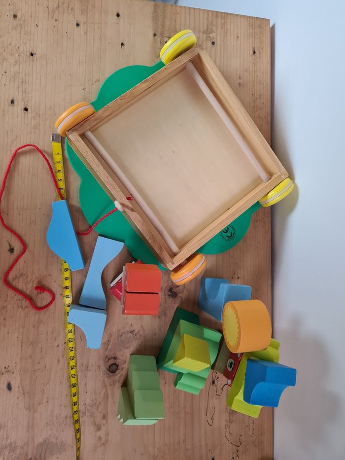 Chariot à formes à tirer en bois Janod - photo numéro 4