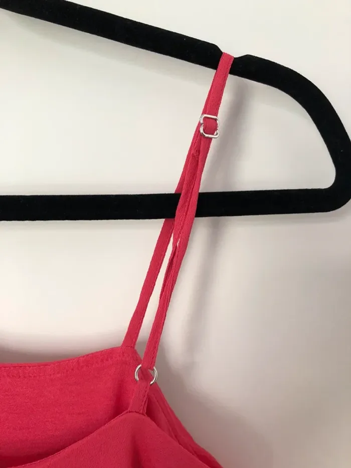 Débardeur rose asymétrique à une bretelle Massimo Dutti taille M - photo numéro 4