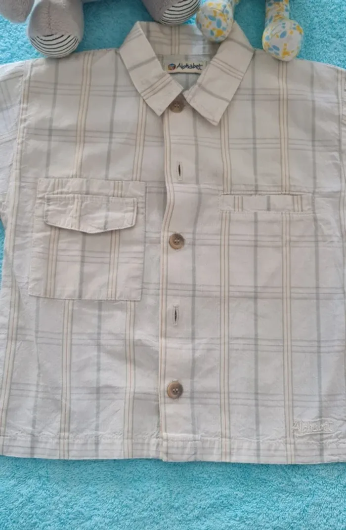 🧸 Chemise garçon manche courte 23 mois 🧸 - photo numéro 2