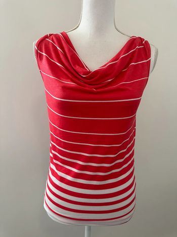 Débardeur à rayures rose et noire Sinequanone T38 M