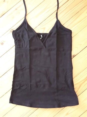 Débardeur noir à liens