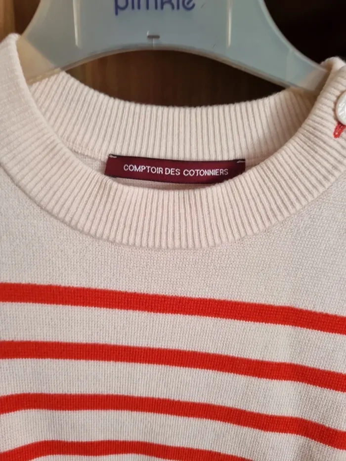 Pull marin Comptoir des Cotonniers laine XS - photo numéro 2