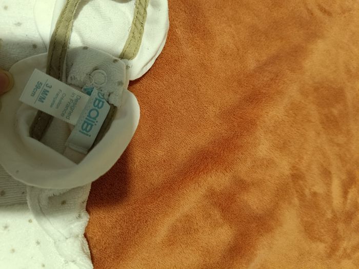 Pyjama bébé fille 3 mois Obaïbi blanc doux et confortable - photo numéro 3