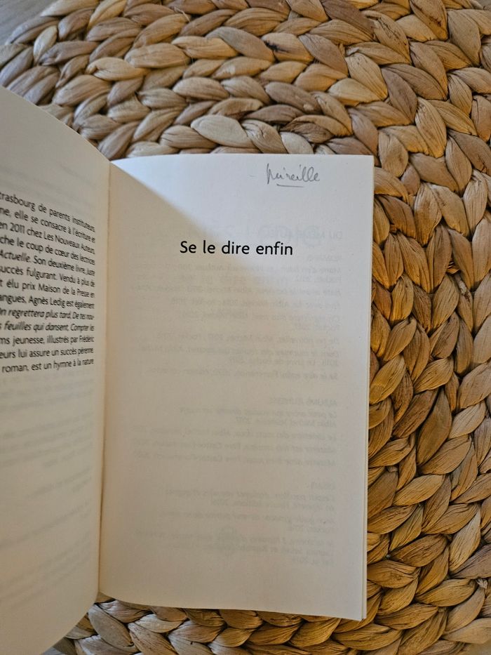 Livre d'Agnes Ledig Se le dire enfin - photo numéro 5