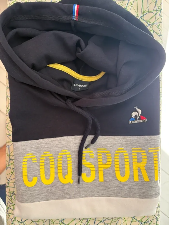 Sweat à Capuche le Coq Sportif L - photo numéro 2
