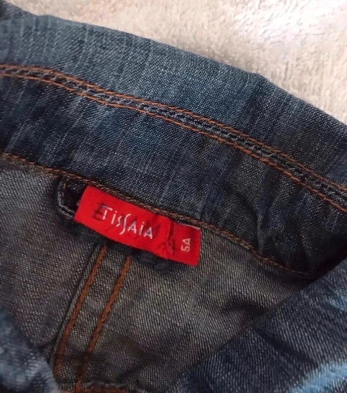 Bolero en jean manches courtes - taille 5 ans - Tissaia - photo numéro 5