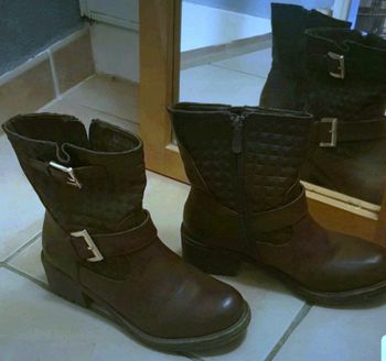 Bottes marron vieilli