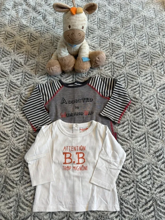 Lot de 2 t-shirts Tape à l’Oeil manches longues
