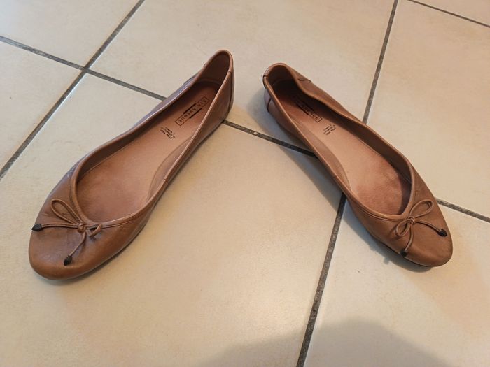 Ballerines marrons cuir T40 - photo numéro 2