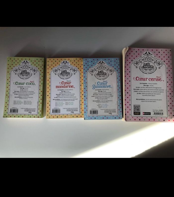 Lot de 4 livres Cœur - photo numéro 2