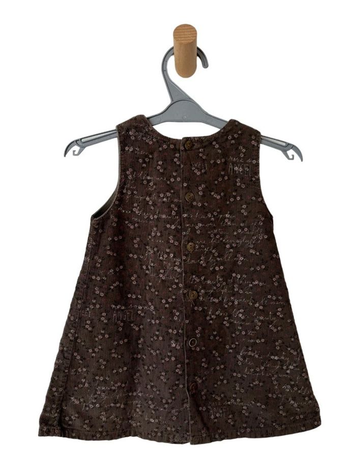 Robe d'hiver en velours côtelé marron - Grain de blé 18 mois - photo numéro 3