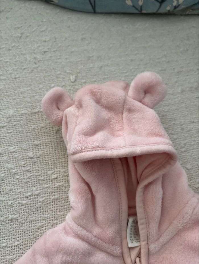 Veste à capuche polaire cœur bébé H&M - photo numéro 4