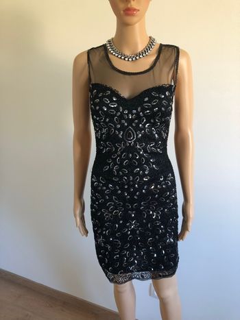 Robe noire et argentée neuve avec sequins Realty taille S (valeur 45€)