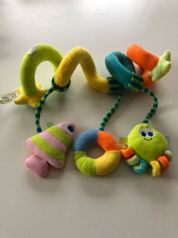 Spirale d’activité en tissu - thème poisson