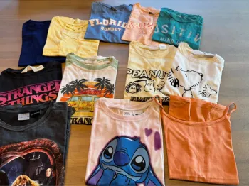 Lot de 12 tee shirts MC 10 ans