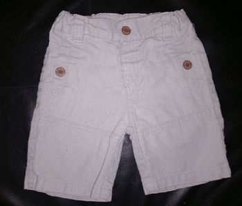 Short 18 mois mi lin mi coton