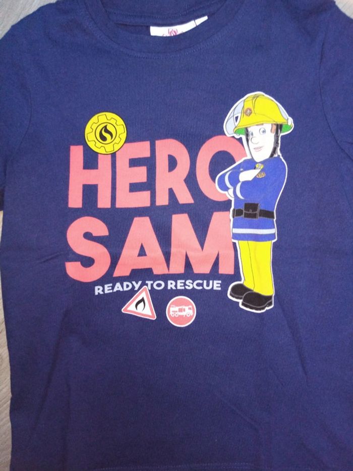 T shirt manche courte Sam le pompier 6a - photo numéro 2