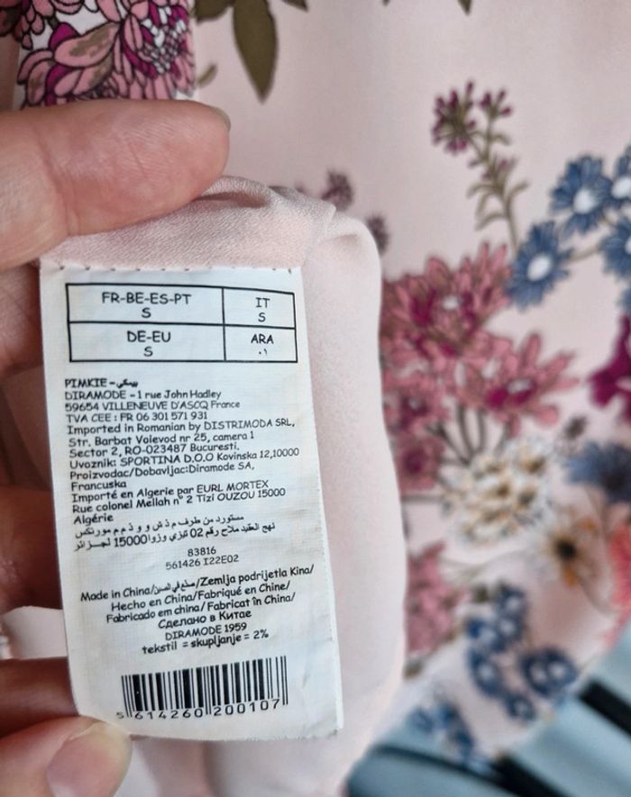 Top à bretelles Pimkie fleuri taille S en très bon état - photo numéro 4