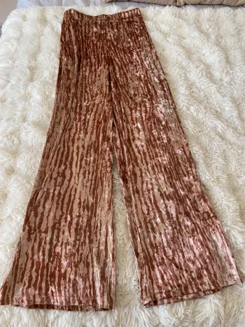 Pantalon large en velours shein taille XS