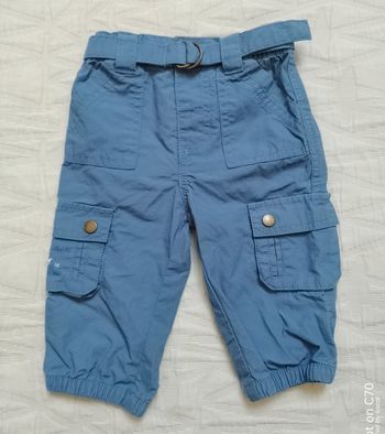 Tissaia pantalon léger bleu 6 mois