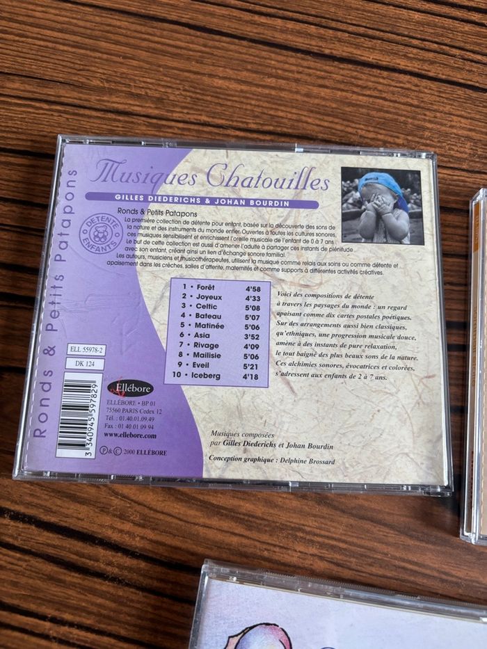lot de 3 CD de « musique détente » pour bébé ou  enfant - photo numéro 4