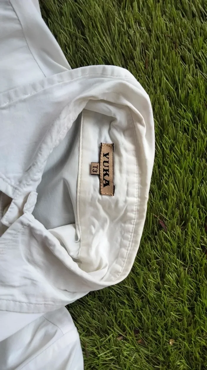 Chemise blanche transparente Yuka taille 40/42 - photo numéro 8