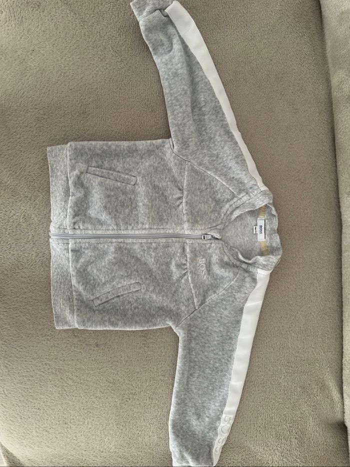 Survêtement peau de pêche gris boss mixte 9M - photo numéro 3