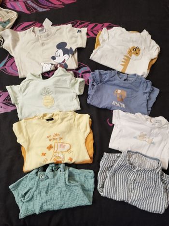 Lot de 8 Combishort bébé garçon 6 mois 