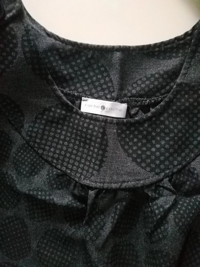 Robe grise et noire Cache Cache taille 36 - photo numéro 3