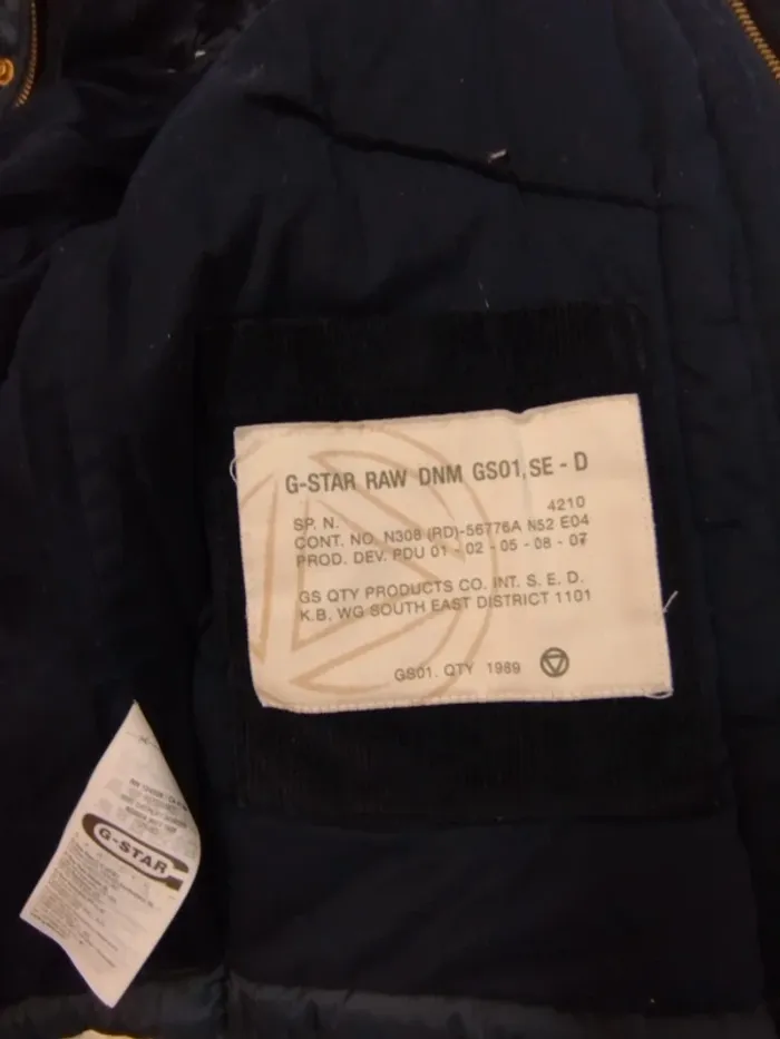 Manteau court G-Star Raw - Doudoune bleu marine - Homme XS A259 - photo numéro 9