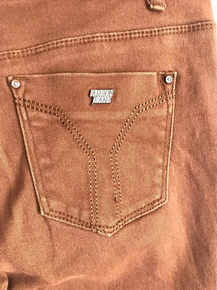 Jean marron chocolat Onado taille 40 - photo numéro 6