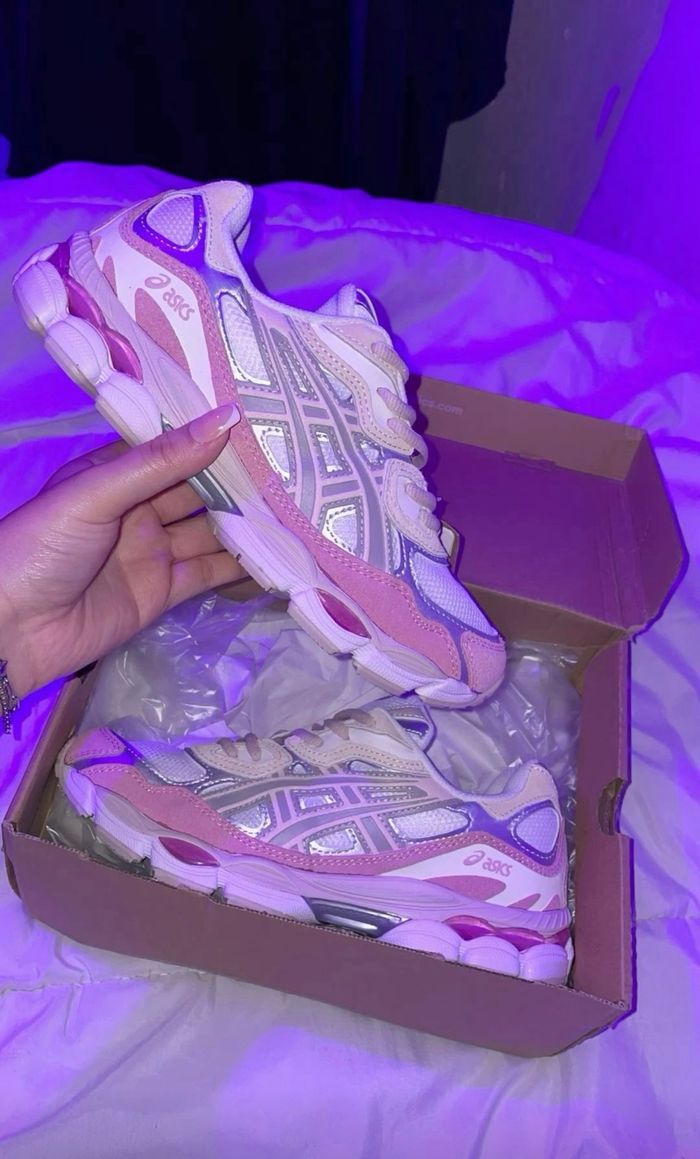 Asics gel nyc rose blanc 38