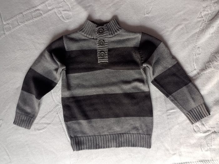 Pull camionneur gris garçon 4 ans  NKY