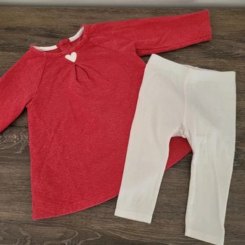 Obaidi- ensemble robe + leggings 6 mois