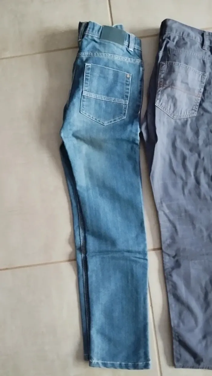 Lot de 3 pantalons jeans garçon 12 ans - photo numéro 6