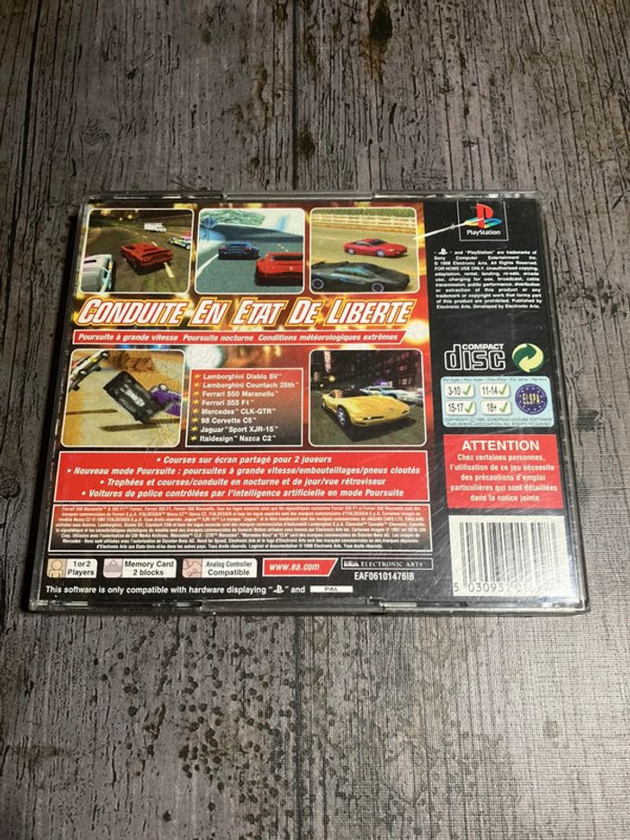 Need for Speed III Poursuite Infernale Jeu PS1 Complet VF Sony - photo numéro 2
