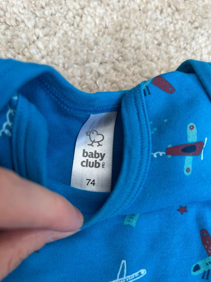 Lot de 2 bodies manches courtes garçons - c&a baby - 12 mois - photo numéro 4