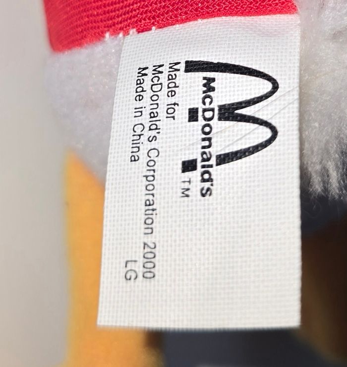 Petite peluche marionnette mc donalds happy meal donald disney vintage 2000 - photo numéro 3