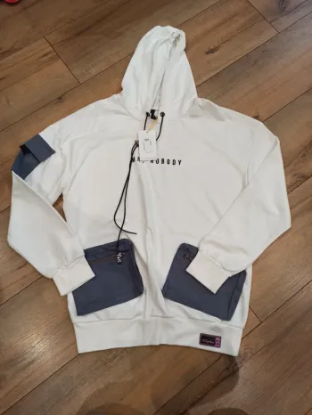 Pull/sweat à capuche pour homme blanc M
