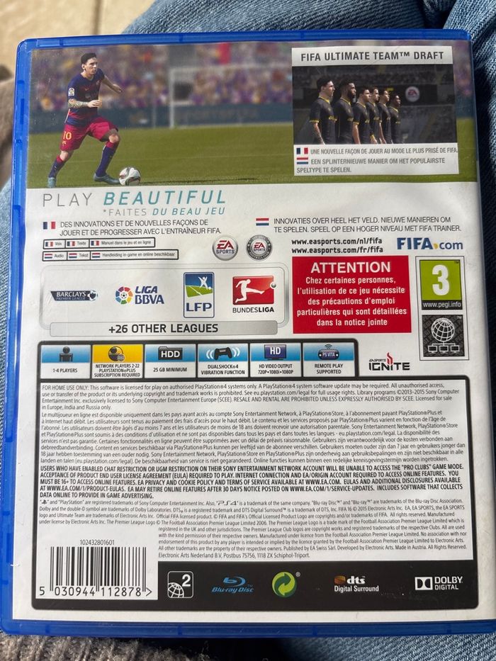 Lot de jeux fifa pour ps4 - photo numéro 4