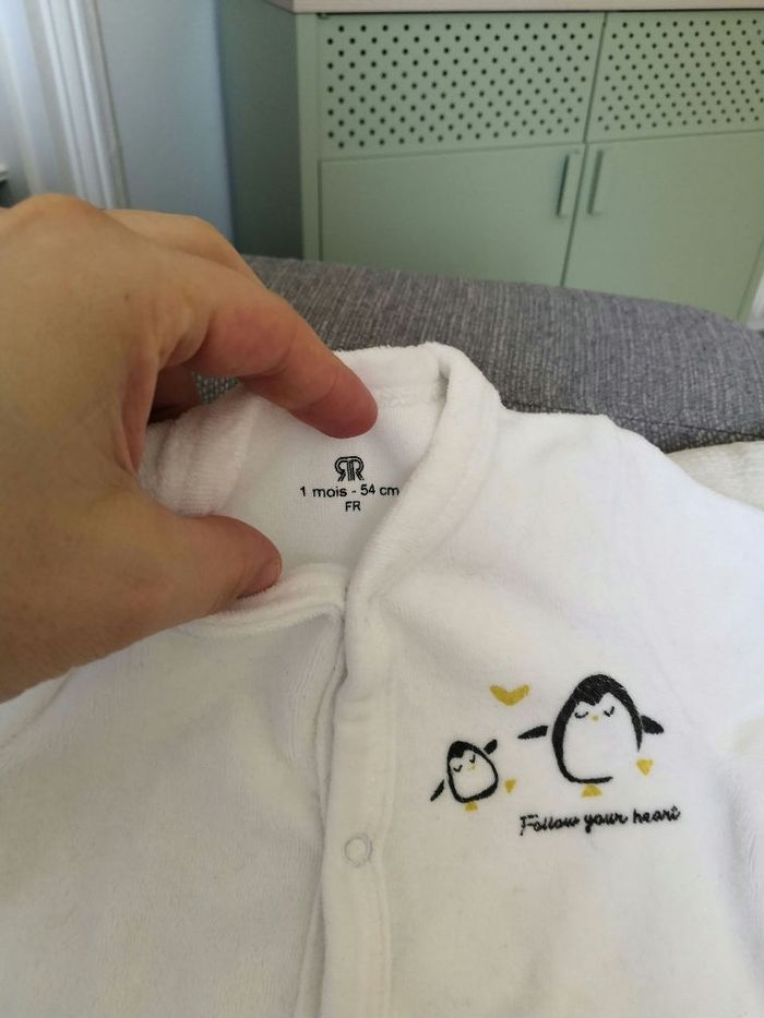 Pyjama velour 1mois - photo numéro 2