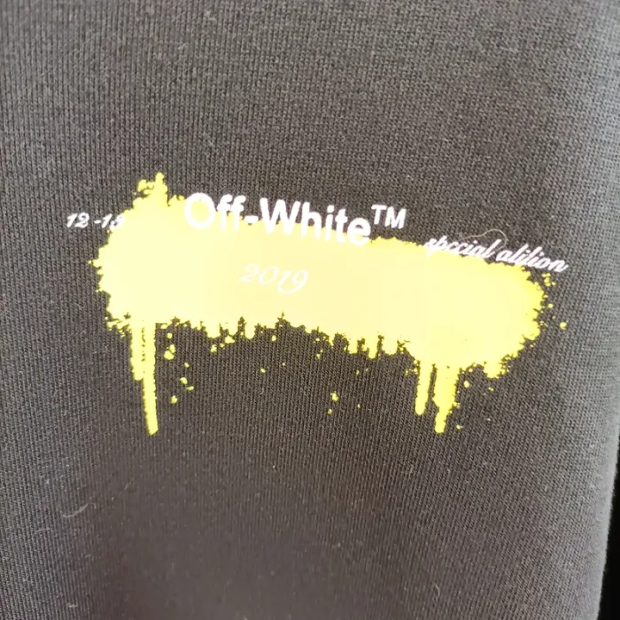 Sweat Off-White noir END.20 oversize sérigraphie fluo édition 2013 taille L A1511 - photo numéro 5