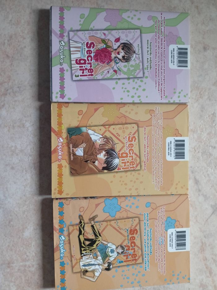Lot de 3 mangas Secret Girl - photo numéro 2
