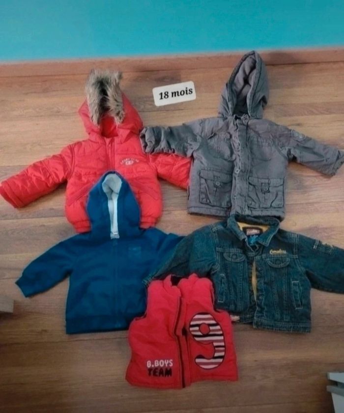 Lot vêtements garçon – Taille 18 mois – Manteaux & vestes